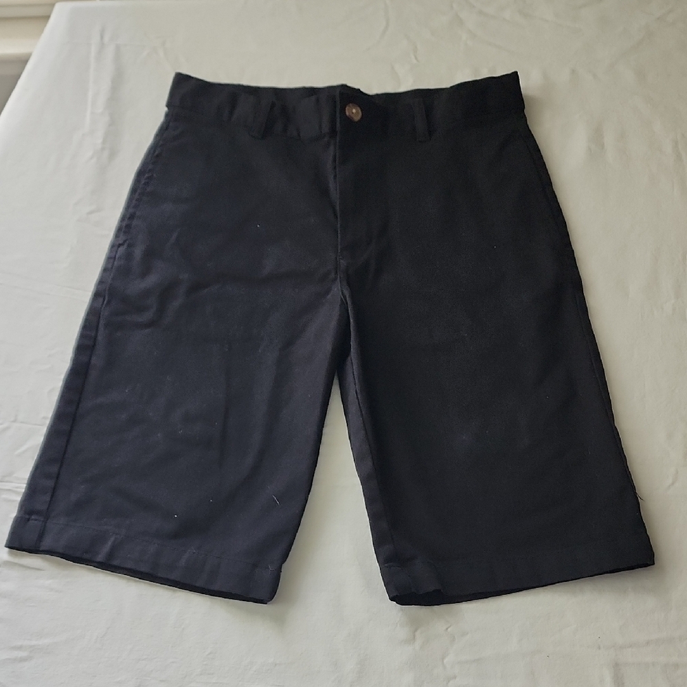 Boy's Wonder Nation Black Flat Front Shorts